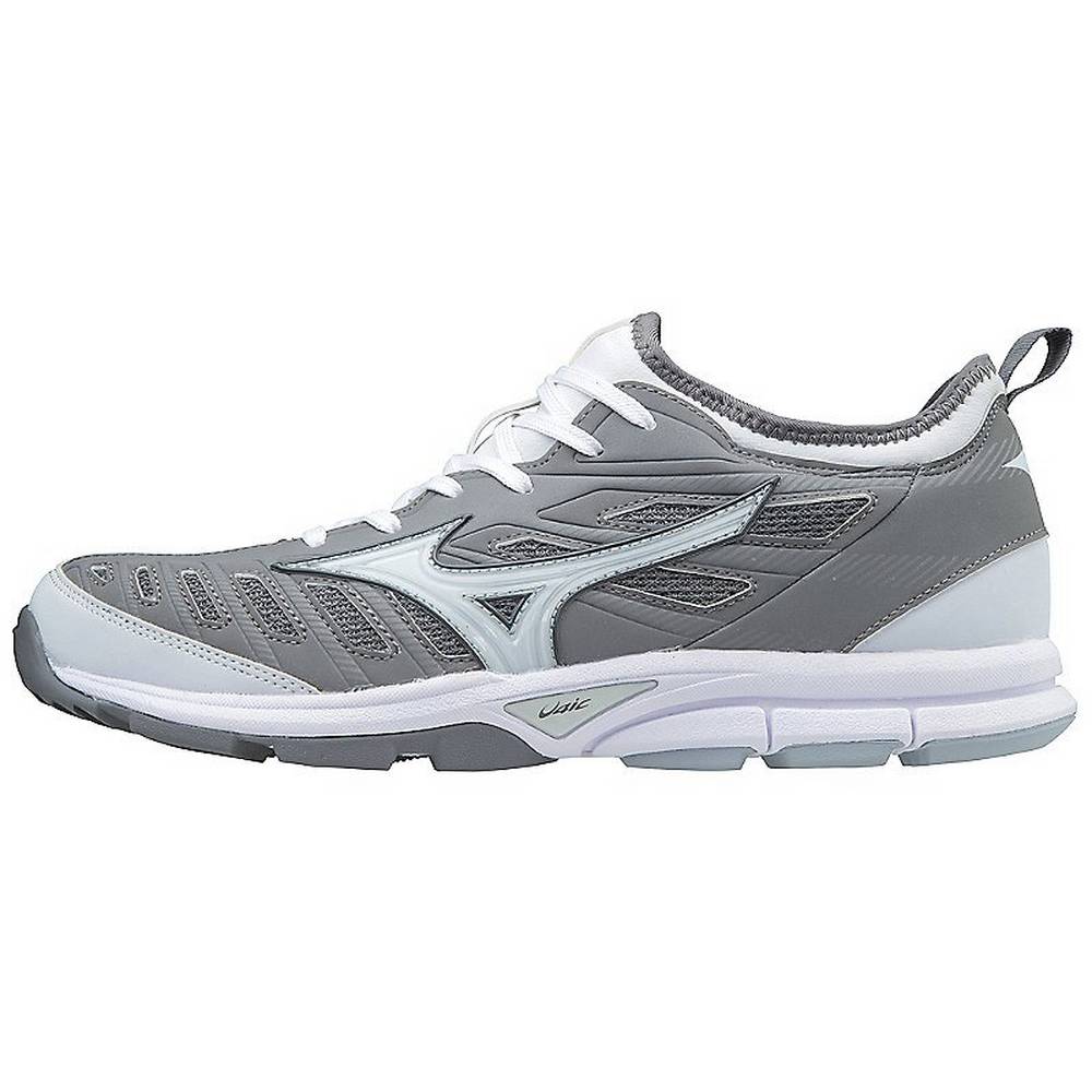 Zapatillas Beisbol Mizuno Player’s Trainer 2 Turf Hombre Gris/Blancas Ofertas LVHU-84092